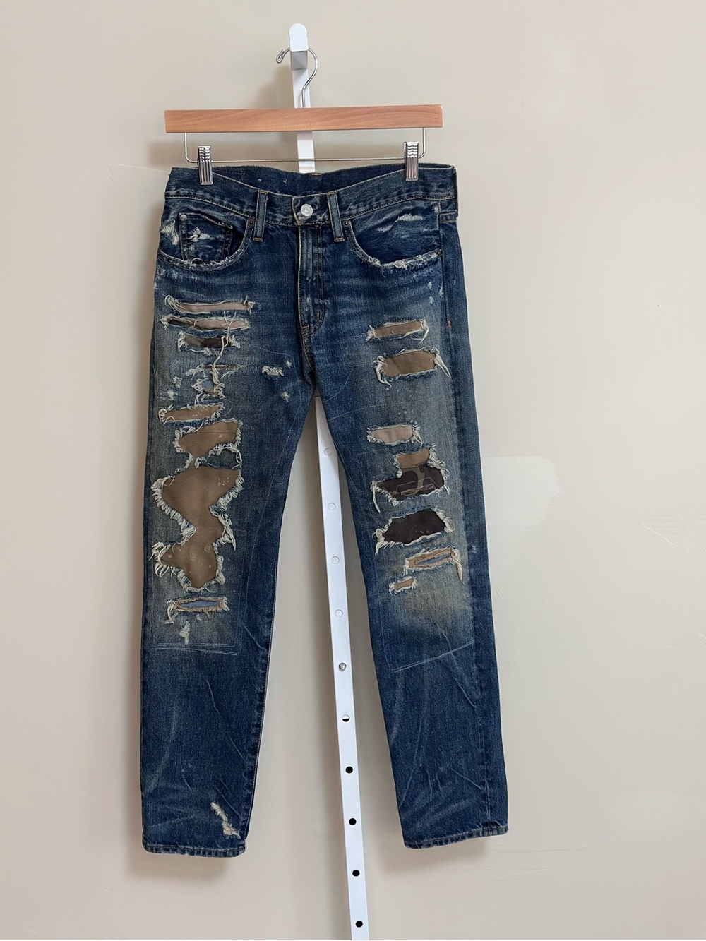 Denim & Supply Ralph Lauren Boyfriend Jeans 26 Distressed Destroyed Grunge